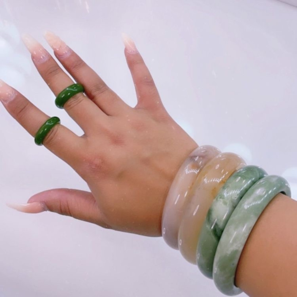 Jade Bangle - image 1